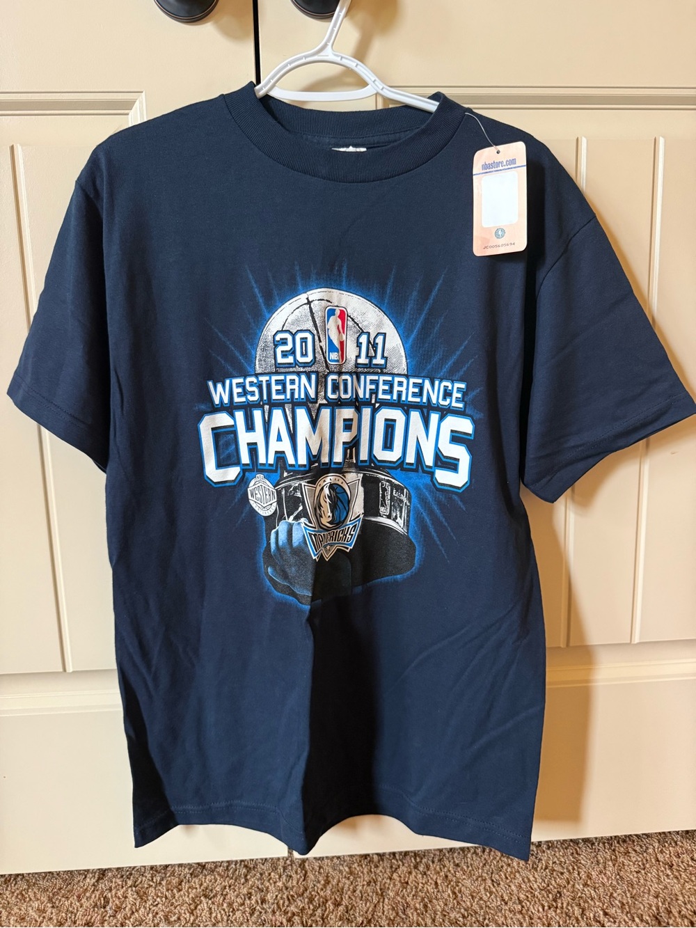 Dallas Mavericks 2021 Western Conference Champions Tee with roster on back